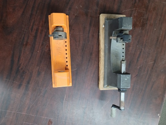 2 Lyman case trimmers (the orange one is missing parts)