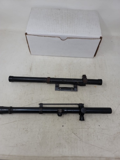 2 Vintage Mossberg scopes with mounts