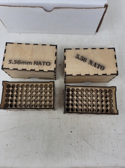 2 home made wooden ammo boxes (5.56)
