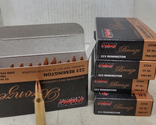 5-20 rnd box 55gr PMC 223 Rem