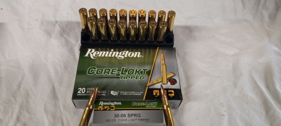 2-20 rnd box 30-06 Sprg. 165gr Core-Lokt tipped