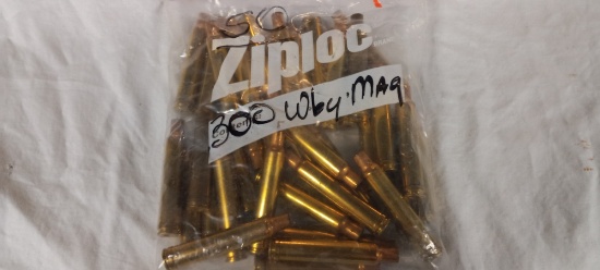 50 pcs new unprimed 300 Wby Mag brass