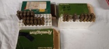 14 live rnds  and 22 empty brass  25-06