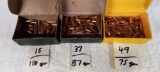101 pcs 25 caliber bullets (75, 87 and 100gr)