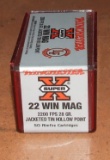 50 rounds Winchester 22 Win Magnum