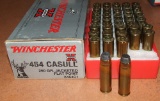 15 rounds Winchester 454 Casull & Brass