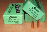 150 pcs Sierra 6.5mm Bullets