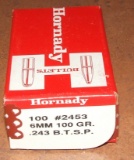 100 pcs Hornady 6mm .243 Bullets