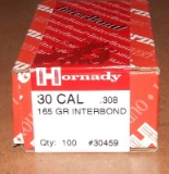 100 pcs Hornady .30 caliber .308