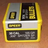 100 pcs Speer .30 caliber .308