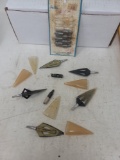 Assorted arrow tips