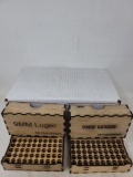 2 home made wooden ammo boxes (9mm Luger)