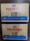 2-50 rnd box Hornady Frontier 223  55gr