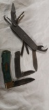 3 knives (Old Timer, U.S. and Buck)