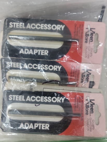Bag lot of 10 KleenBore Steel cleaning adapters