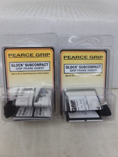 2 sets Pearce Grips Glock Subcompact grip frame inserts