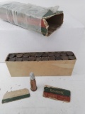 20 Rnd box Vintage 41 Swiss-Damaged box-Corroded