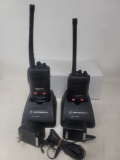 Set of Motorola Walkie Talkies with chargers
