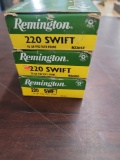 3-20 rnd box Remington 220 Swift 50gr PTD Soft POint