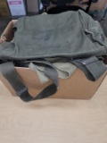 Box lot Military pouches & gear