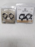 2 sets of see thru scope rings