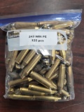 125 pcs 243 Win FC Brass