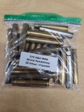 4 live rnds & 25 Empty 375 H&H Mixed Headstamp Brass