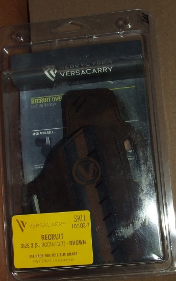 Versacarry Size 3 Holster, Sub Compact Auto