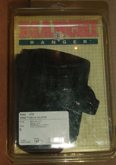 Bianchi Triad Ankle Holster for Medium Auto  Size 9