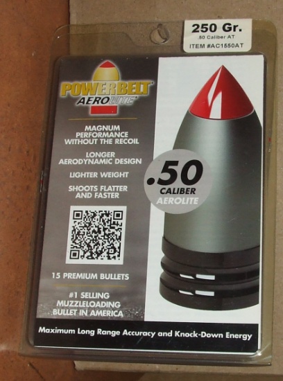 Powerbelt 50 Cal. Muzzleloading Bullets | Guns & Military Artifacts ...