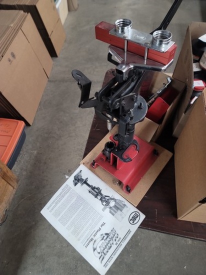 Mex 600 Jr reloading press w/manual, bottles,  ect