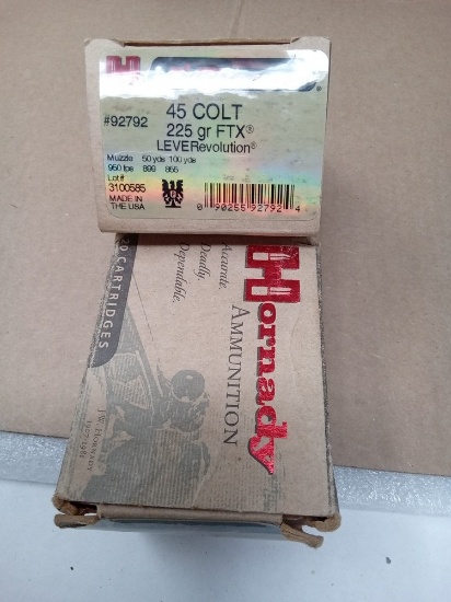 2-20 rnd box Hornady 45 Colt 22gr FTX
