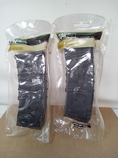 2 Tapco 30 rnd Intrafuse AR15 Gen II magazine