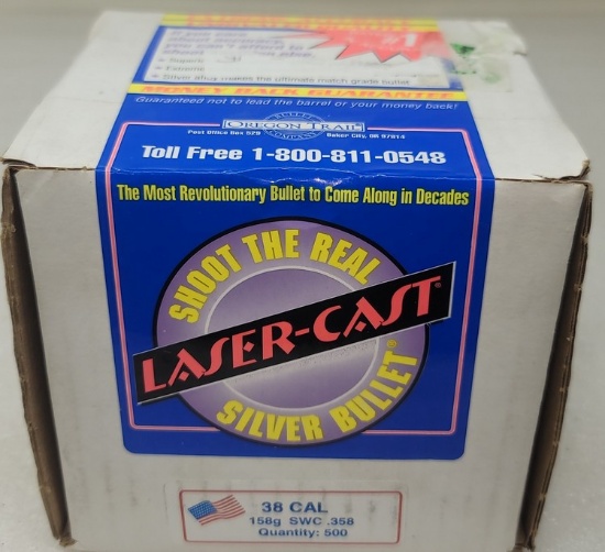 500 CT Laser Cast 38cal. 158gr SWC