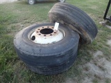 (3) 11R22.50 Tires & Rims