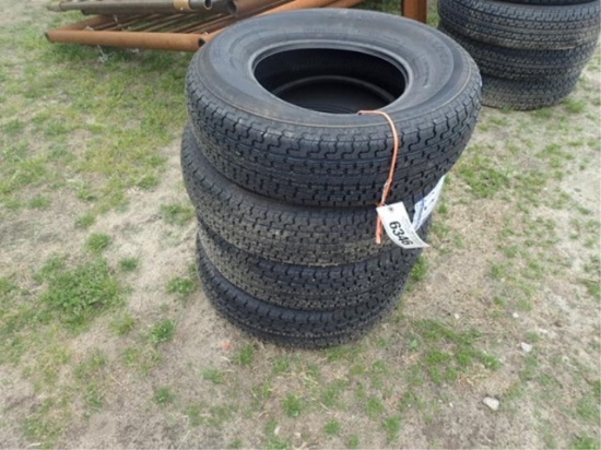 (4) Vitour New St225-75-R15 Tires