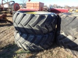 (4) 6.50x38 Tires & John Deere 10 Lug Rims