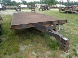 16 Ft x 8 Ft 2 Axle Trailer w/Ramps (NO TITLE)