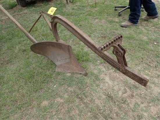 Horse Drawn Bottom Plow, One Handle