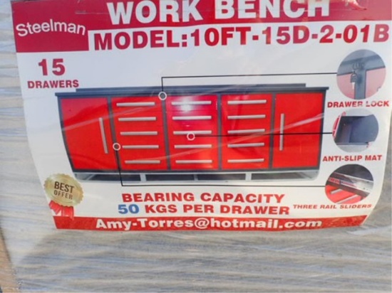 New Steelman 10ft Work Bench