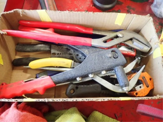 Box of Misc Pliers