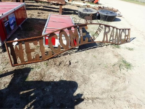 New Welcome Ranch Sign Metal