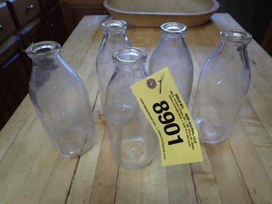 5 Long Meadow Milk Bottles
