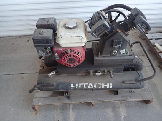 Portable Gas Air Compressor, Honda GX120 Motor, Hitachi