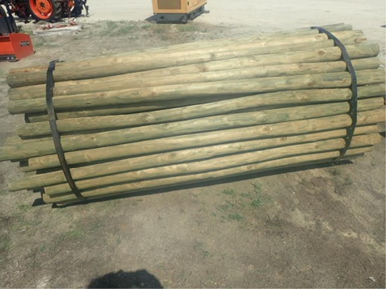 New Treated 7' Posts - 100 Per Bundle