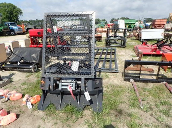 LandHonor 15,000lb Hydraulic Winch for Skid Steer