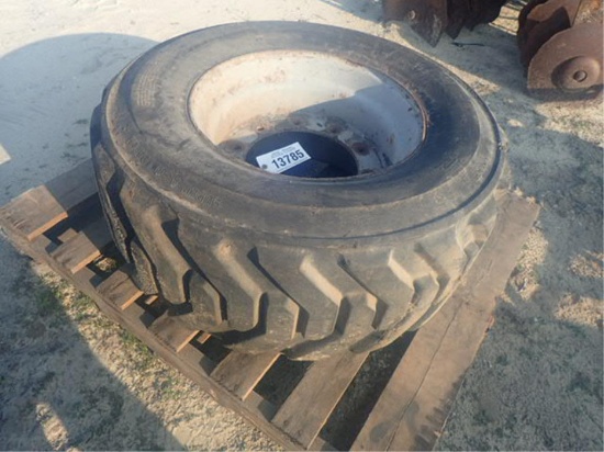 1- Tire 15-19.5 and Rim 10 Lug