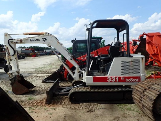 Bobcat 331 Excavator w/ Push Blade