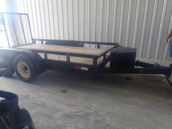 2010 Stallion Trailer with Toolbox/Fold Down Ramp