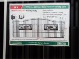 7' x 20' Bi-Parting Gate (deer Scene)